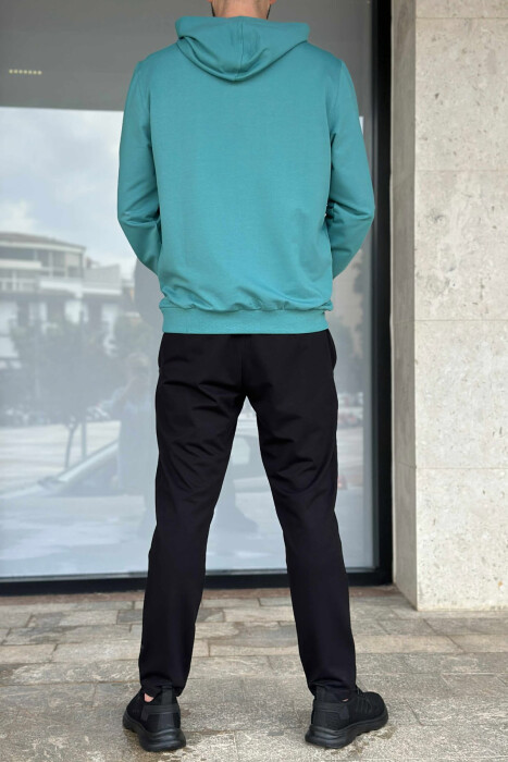HOODIE+SWEATPANTS SIMPLE MEN SET BLUE STONE/GK - 2