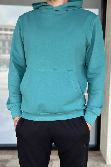 HOODIE+SWEATPANTS SIMPLE MEN SET BLUE STONE/GK - 3
