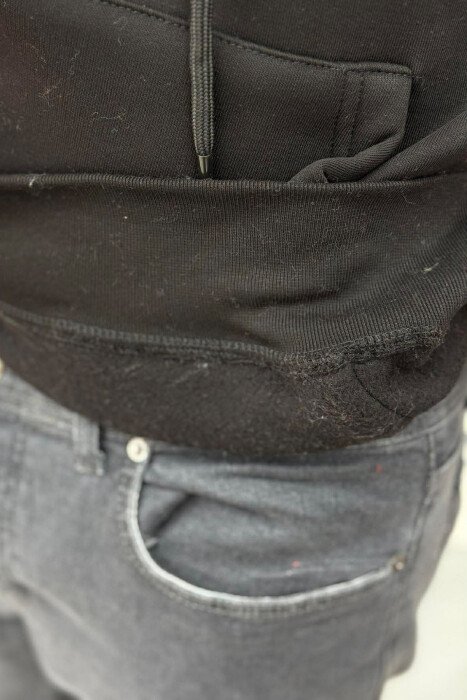 HOODIE ME PUSH DHE ME SHKRIME PER MESHKUJ NE NGJYRE TE ZEZE - 4
