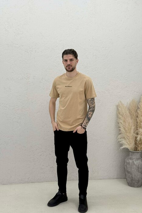 IDEAL AND REALITY WRITTINGS MEN T-SHIRT BEIGE/BEZHE - 2