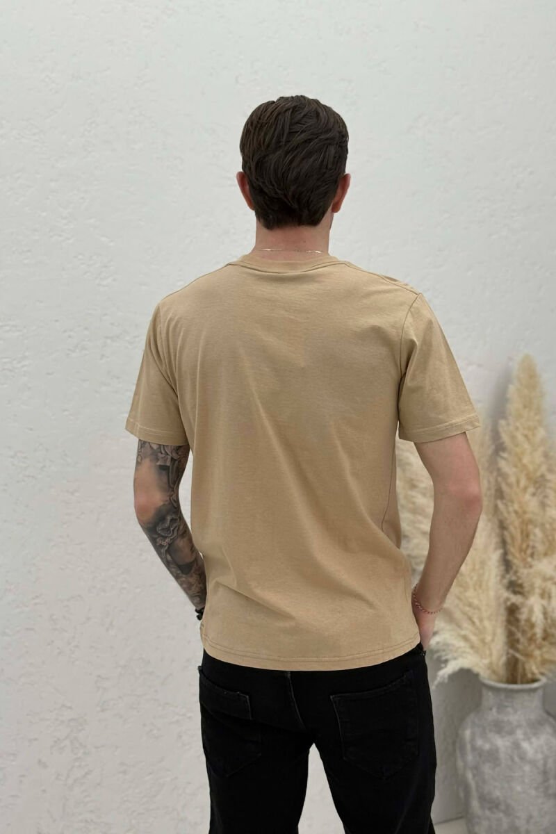 IDEAL AND REALITY WRITTINGS MEN T-SHIRT BEIGE/BEZHE - 4