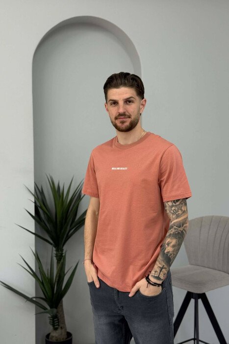 IDEAL AND REALITY WRITTINGS MEN T-SHIRT POWDER/PUDER - 1