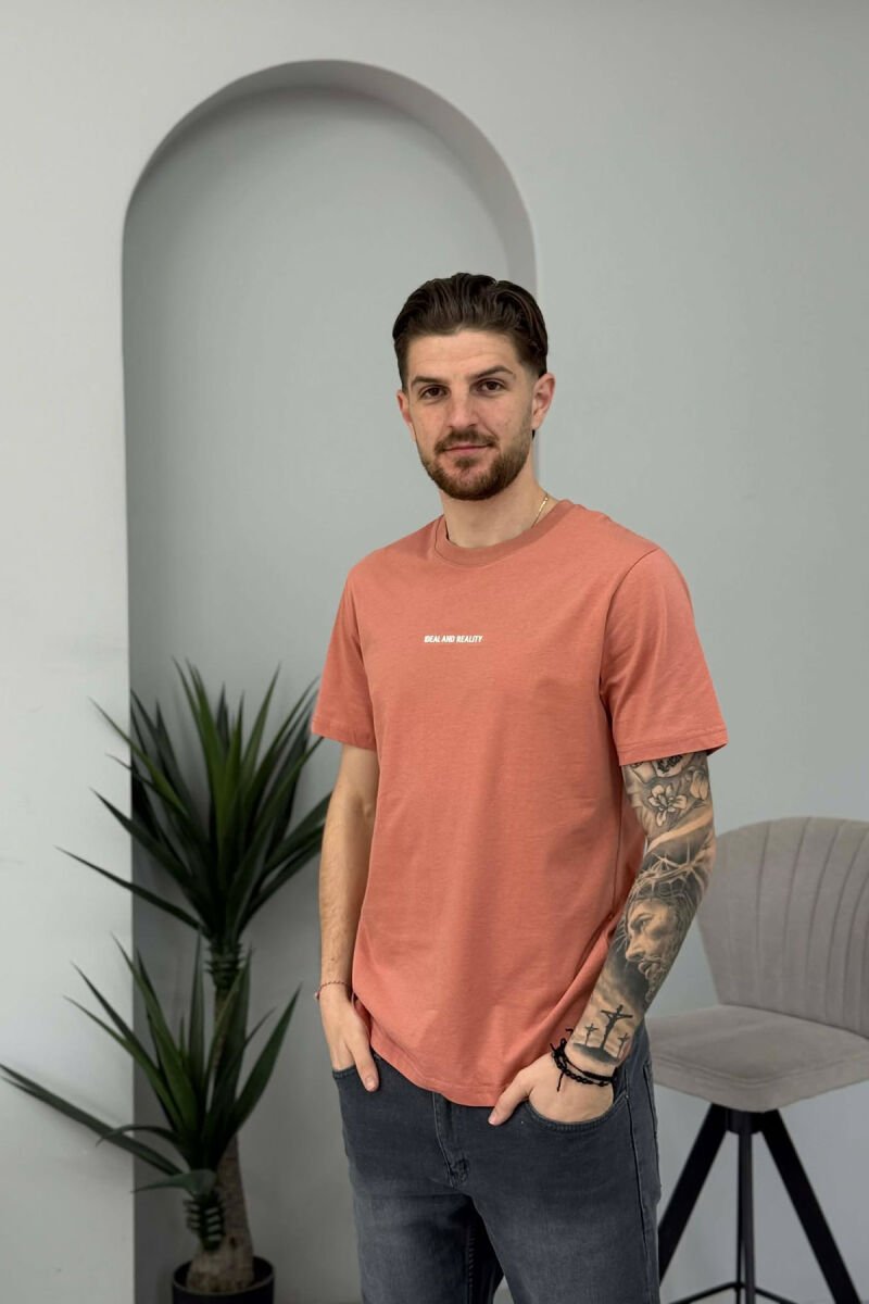IDEAL AND REALITY WRITTINGS MEN T-SHIRT POWDER/PUDER - 1