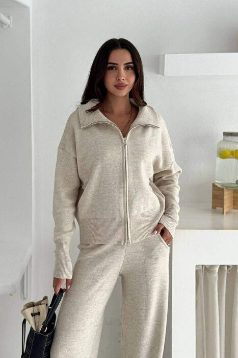 SET I THJESHTE XHAKETE + PANTALLONA PER FEMRA NE NGJYRE KREM 