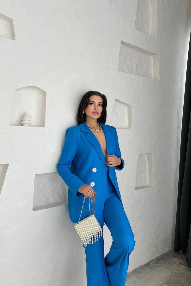 JACKET+TROUSERS WOMAN SET BLUE/BLU - 2