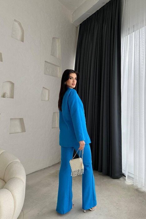 JACKET+TROUSERS WOMAN SET BLUE/BLU - 4