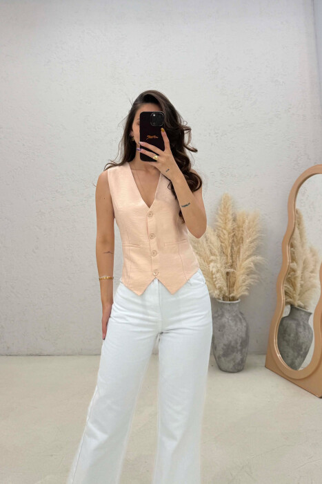 JELEK NJE NGJYRESH I THJESHTE PER FEMRA NE NGJYRE KREM - KLAUDIO FASHION