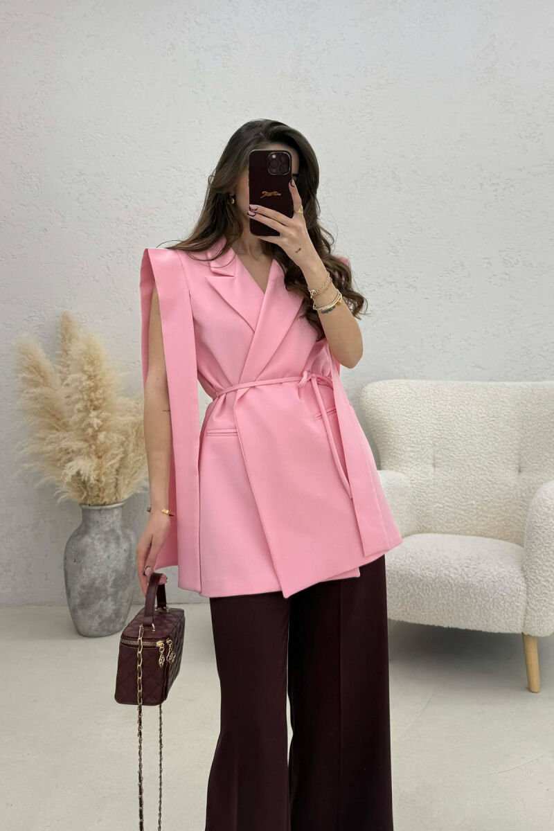 JELEK NJE NGJYRESH ME LIDHESE PER FEMRA NE NGJYRE ROZE - 1