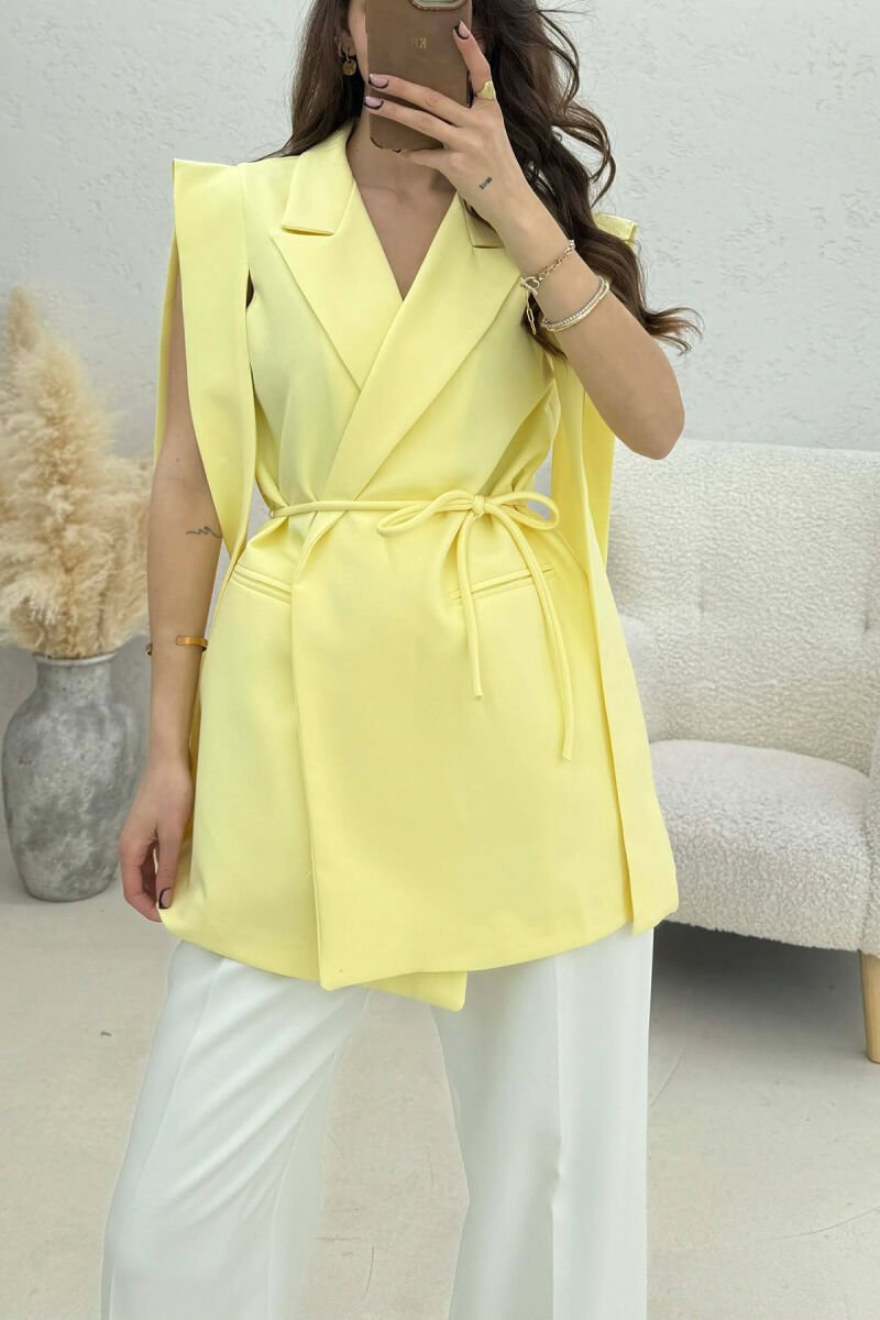 JELEK NJE NGJYRESH ME LIDHESE PER FEMRA NE NGJYRE TE VERDHE - 4