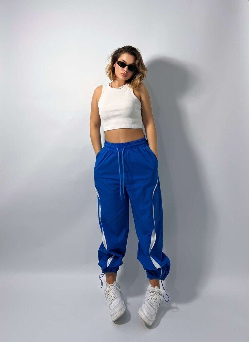 ONE COLOR JOGGING WOMEN SWEATPANTS LIGHTBLUE/BZ - KLAUDIO FASHION