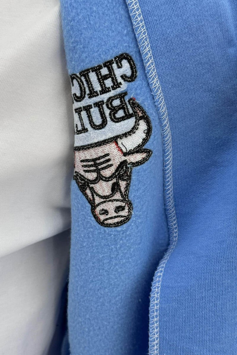 JORDAN 23 FLUFFY BOMBER WOMEN JACKET LIGHTBLUE/BZ - 3