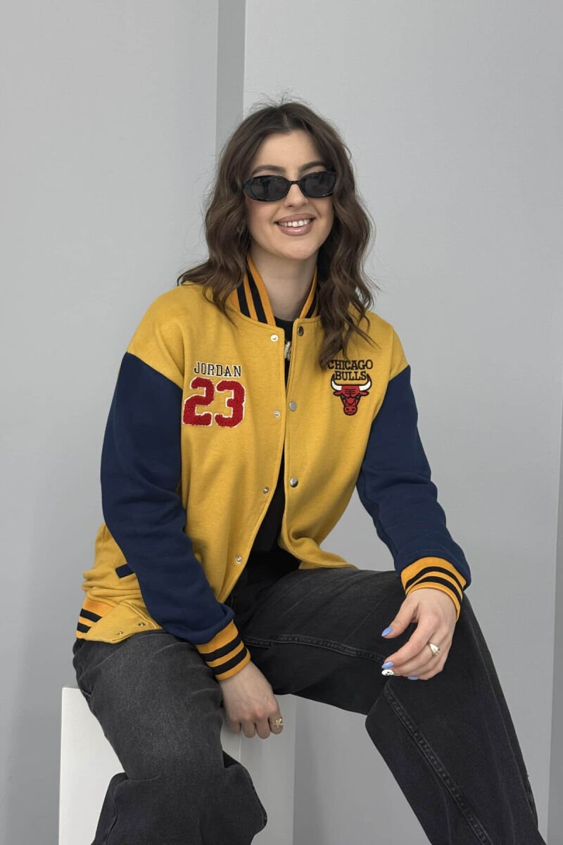 JORDAN 23 FLUFFY BOMBER WOMEN JACKET YELLOW/E VERDHE - 5