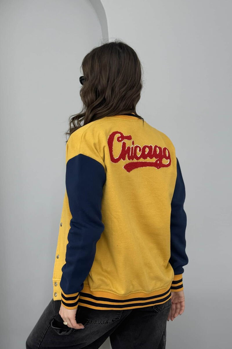 JORDAN 23 FLUFFY BOMBER WOMEN JACKET YELLOW/E VERDHE - 2