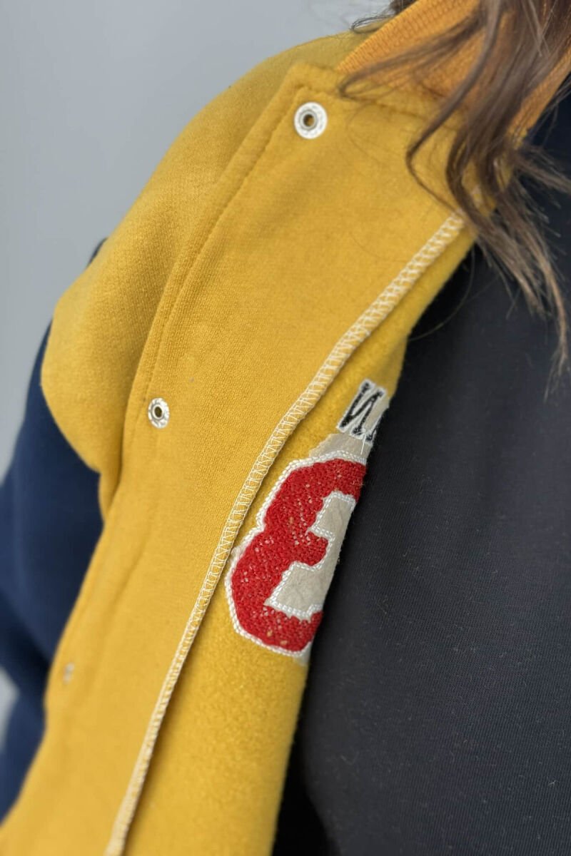 JORDAN 23 FLUFFY BOMBER WOMEN JACKET YELLOW/E VERDHE - 3