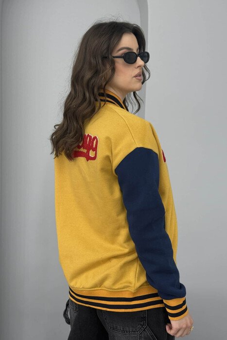 JORDAN 23 FLUFFY BOMBER WOMEN JACKET YELLOW/E VERDHE - 4