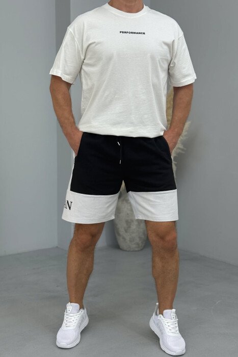 JORDAN SIDE WRITTING SHORT MEN SWEATPANTS BLACK/ E ZEZE 