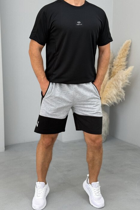 JORDAN SIDE WRITTING SHORT MEN SWEATPANTS GREY-GREY/GG 