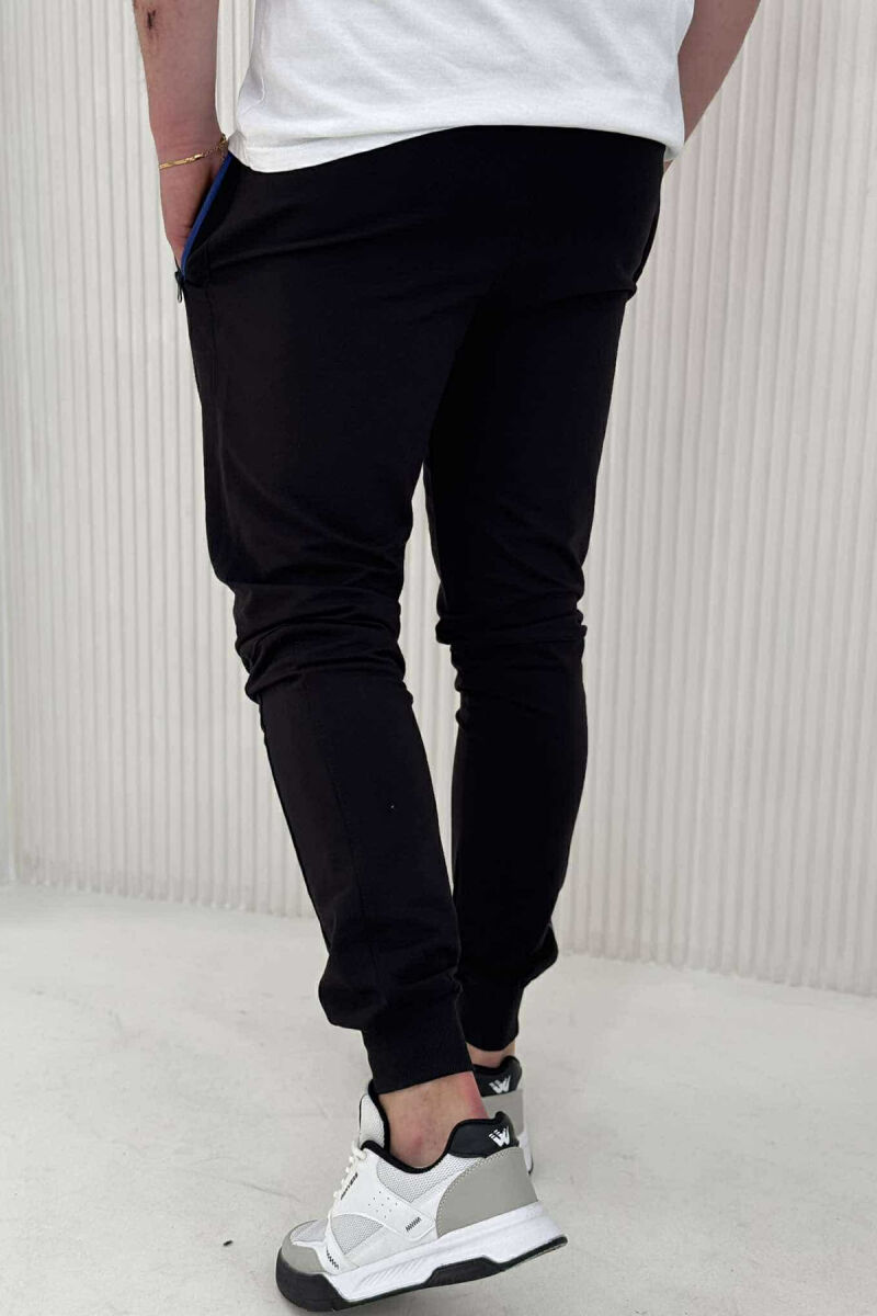 JORDAN WRITTING ZIPPER POCKETS MEN SWEATPANTS BLACK/ E ZEZE - 3