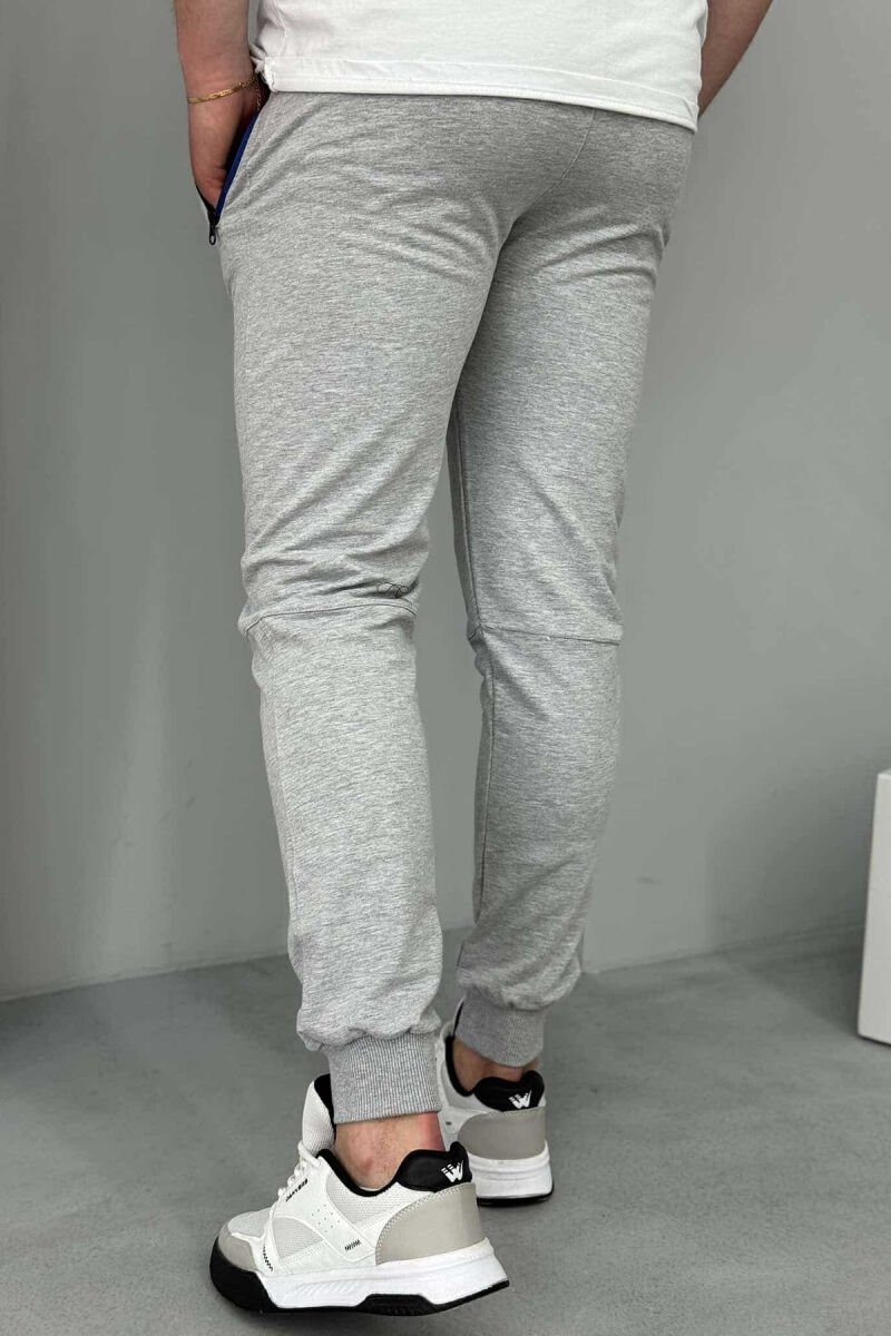 JORDAN WRITTING ZIPPER POCKETS MEN SWEATPANTS LIGHT GREY/GZ - 2