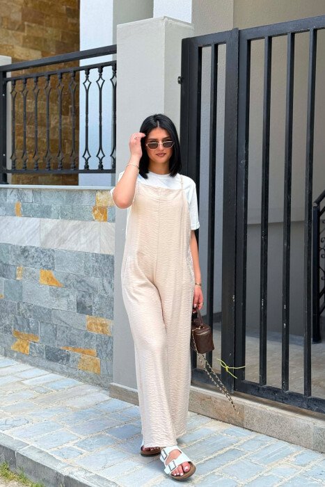 JUMPSUIT I THJESHTE PER FEMRA NE NGJYRE BEZHE - 3