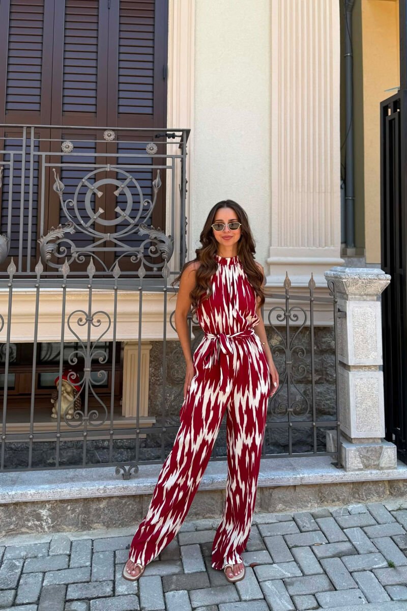 JUMPSUIT I THJESHTE PER FEMRA NE NGJYRE VISHNJE - 3