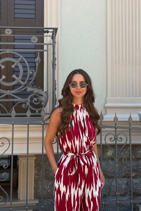 JUMPSUIT I THJESHTE PER FEMRA NE NGJYRE VISHNJE - 5