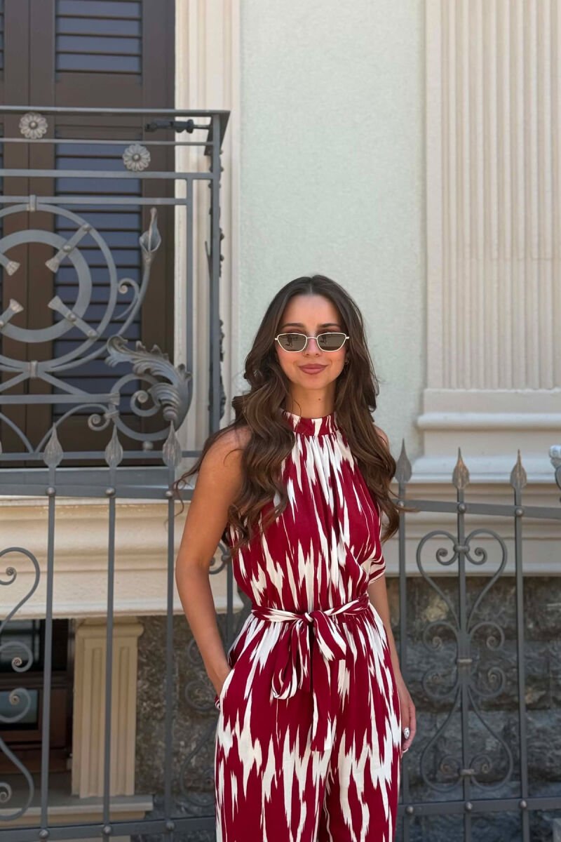 JUMPSUIT I THJESHTE PER FEMRA NE NGJYRE VISHNJE - 5