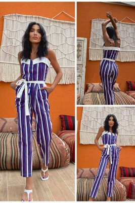 JUMPSUIT ME RRIP DHE KOPSA PËR FEMRA SHUMËNGJYRËSH 