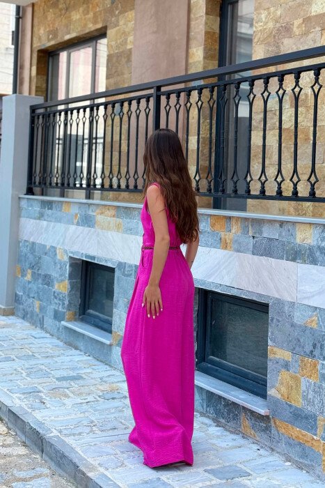 JUMPSUIT ME RRIP PER FEMRA NE NGJYRE CIKLAMI - 2