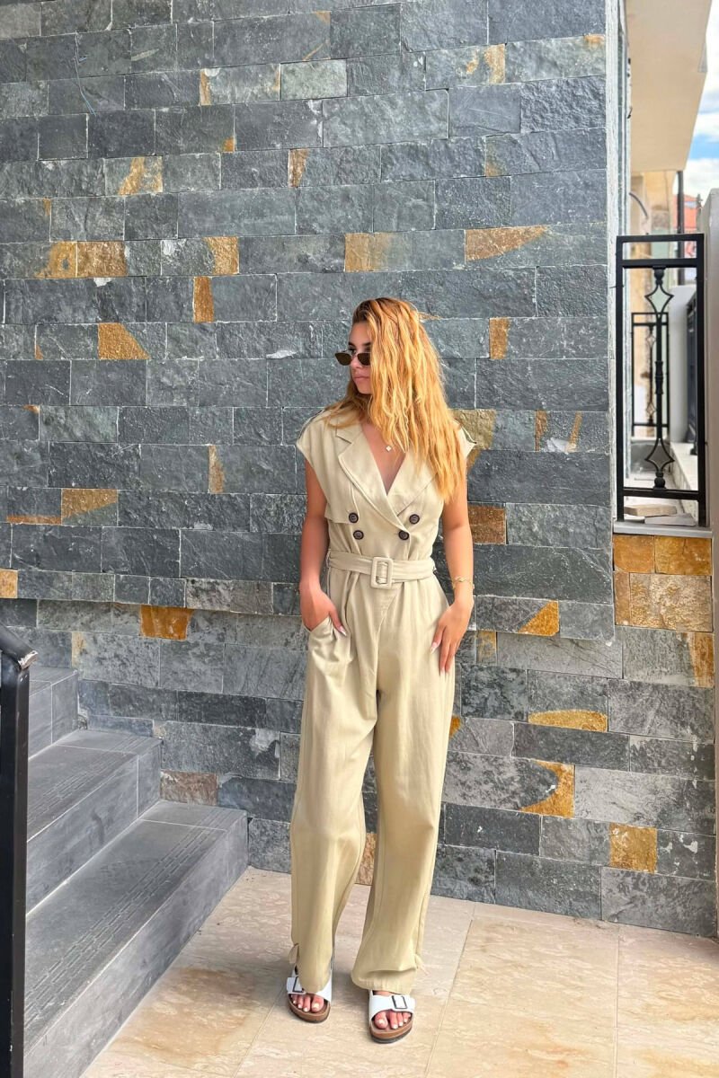 JUMPSUIT NJE NGJYRESH ME DETAJIN E RRIPIT PER FEMRA NE NGJYRE MENTE - 4