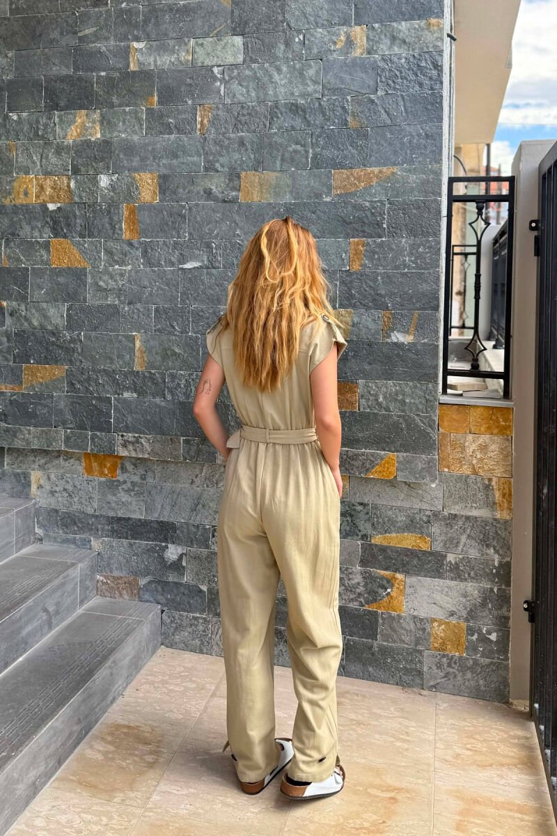 JUMPSUIT NJE NGJYRESH ME DETAJIN E RRIPIT PER FEMRA NE NGJYRE MENTE - 5