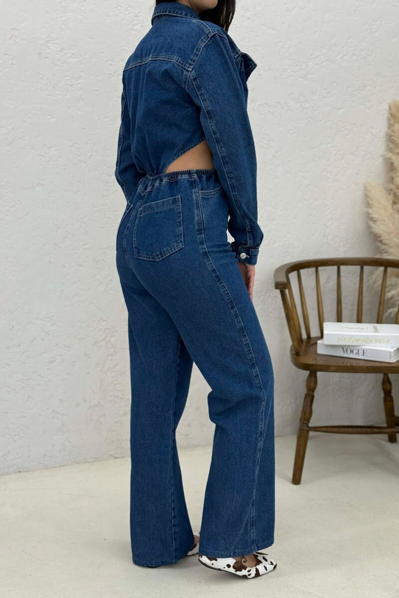 JUMPSUIT NJE NGJYRESH XHINS PER FEMRA NE NGJYRE BLU - 6