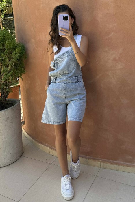 JUMPSUIT XHINS PËR FEMRA NË NGJYRË BLU E ZBARDHUR - 2