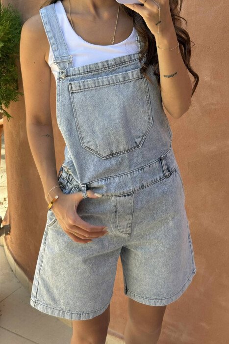 JUMPSUIT XHINS PËR FEMRA NË NGJYRË BLU E ZBARDHUR - 4