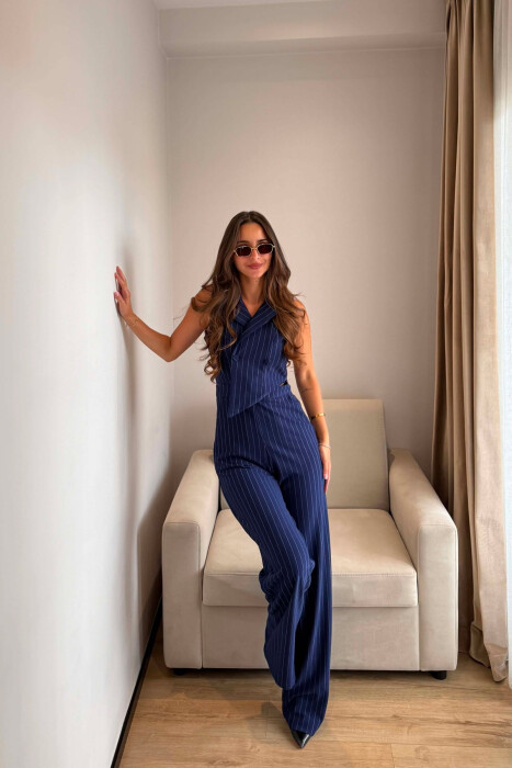 JUMPSUIT PER FEMRA NE NGJYRE BLU - 2