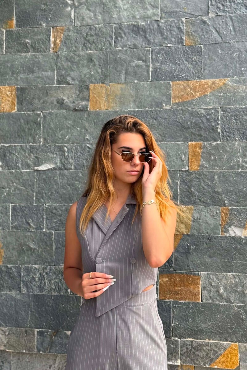 JUMPSUIT PER FEMRA NE NGJYRE GRI - 2