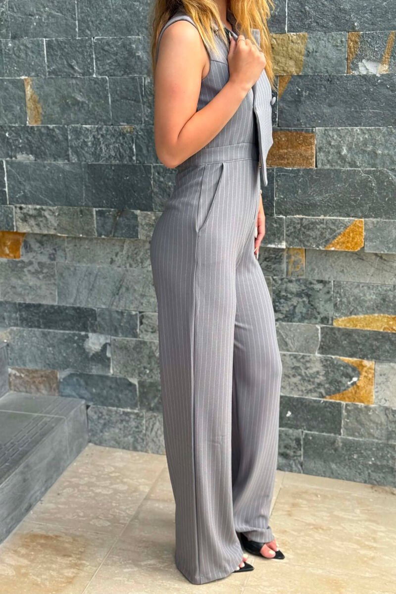 JUMPSUIT PER FEMRA NE NGJYRE GRI - 4