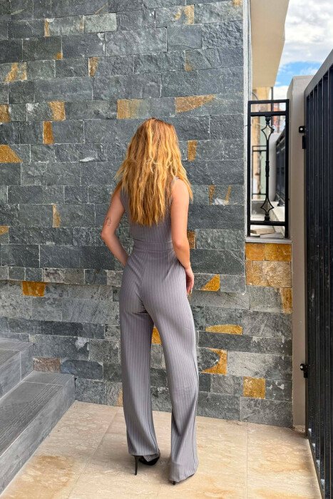 JUMPSUIT PER FEMRA NE NGJYRE GRI - 6