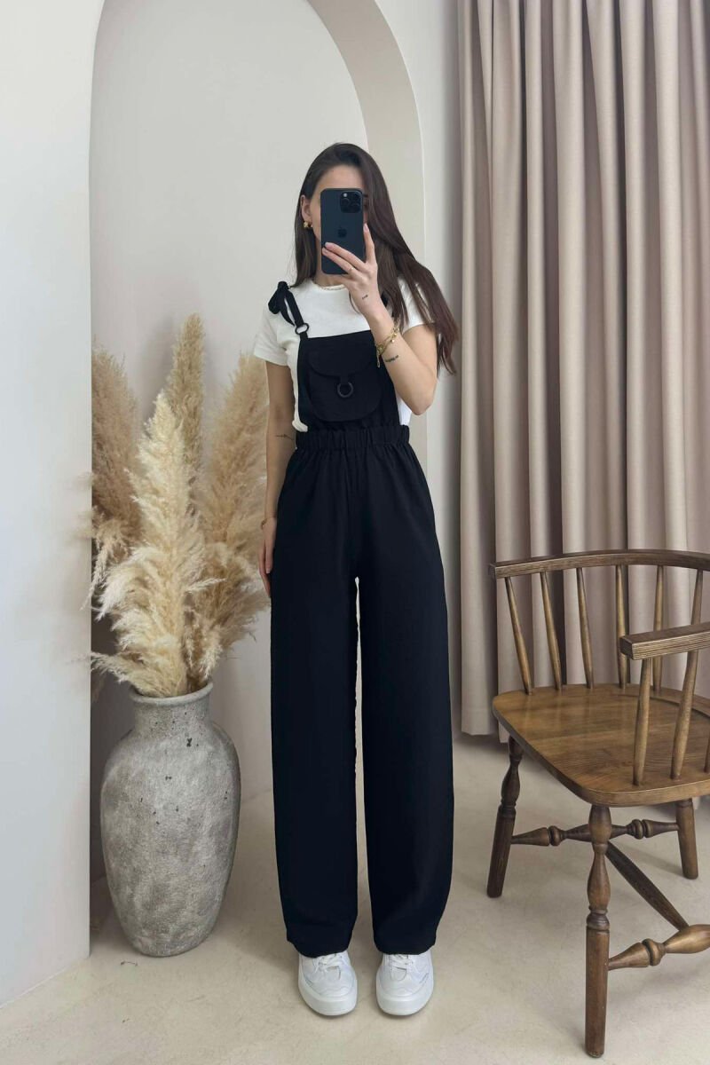 JUMPSUIT PËR FEMRA NË NGJYRË TË ZEZË - 2