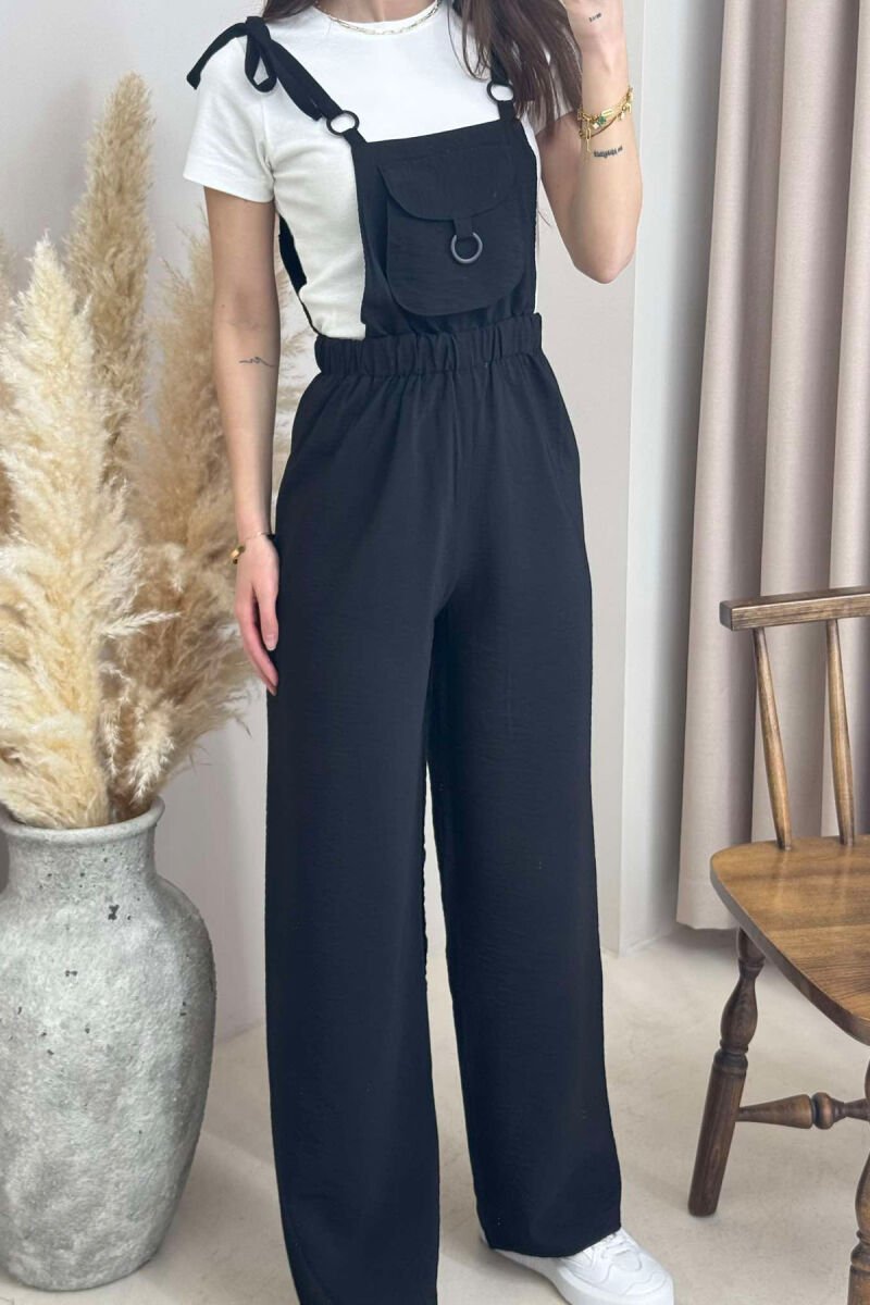 JUMPSUIT PËR FEMRA NË NGJYRË TË ZEZË - 5
