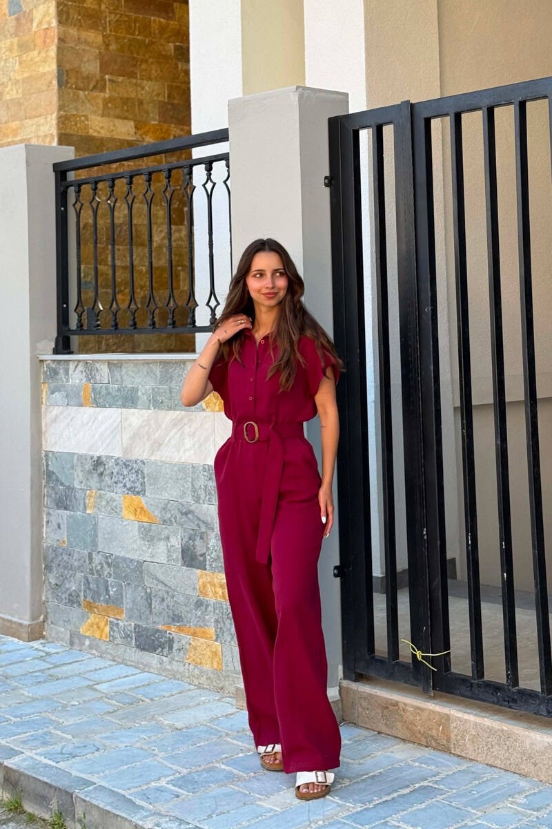 JUMPSUIT ME RRIP PER FEMRA NE NGJYRE VISHNJE - 2