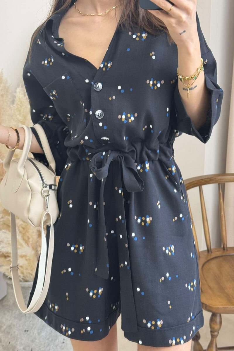 JUMPSUIT PËR FEMRA NË NGJYRËN E ZEZË - 4