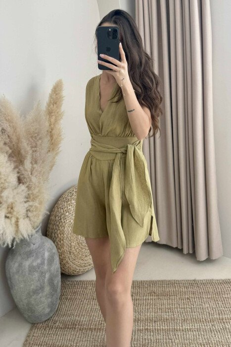 JUMPSUIT PËR FEMRA NË NGJYRËN ULLI - 4