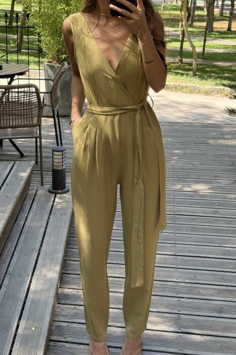 JUMPSUIT PËR FEMRA NË NGJYRËN ULLI - 2