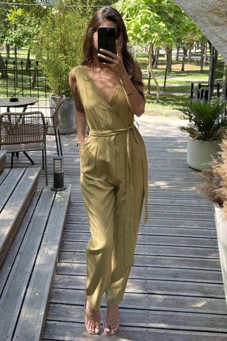 JUMPSUIT PËR FEMRA NË NGJYRËN ULLI - 5