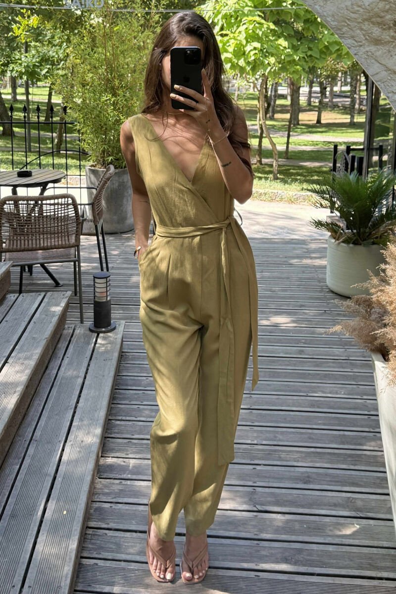 JUMPSUIT PËR FEMRA NË NGJYRËN ULLI - 5
