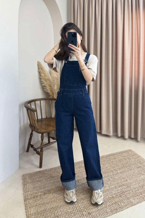 JUMPSUIT XHINS PËR FEMRA NË NGJYRËN BLU E ERRËT - 12