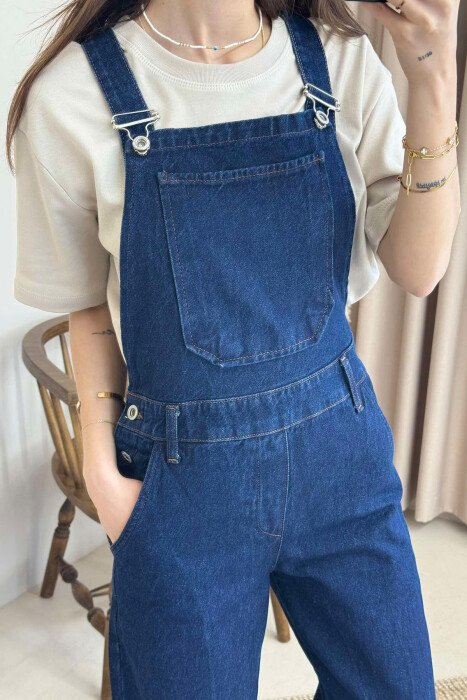 JUMPSUIT XHINS PËR FEMRA NË NGJYRËN BLU E ERRËT - 14