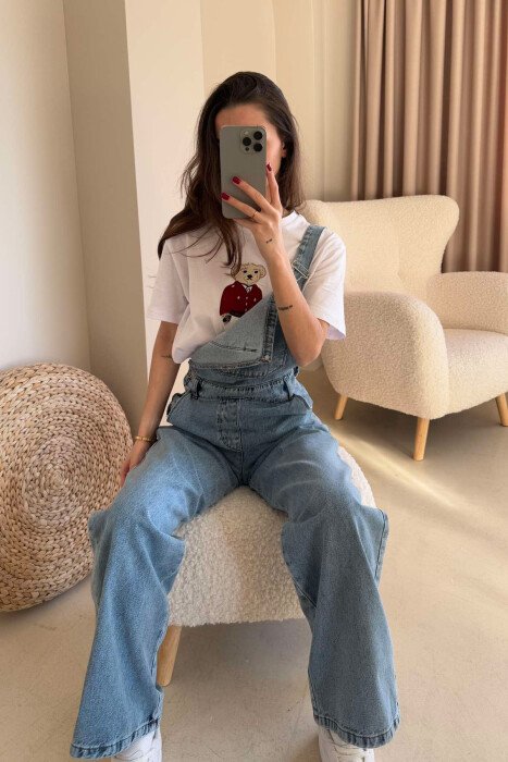 JUMPSUIT XHINS PËR FEMRA NË NGJYRËN BLU E ZBARDHUR - 16