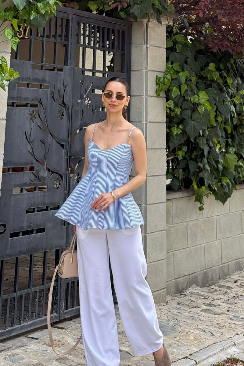 KANATIERE E THJESHTE ME VIJA PER FEMRA NE NGJYRE BABY BLUE - 3